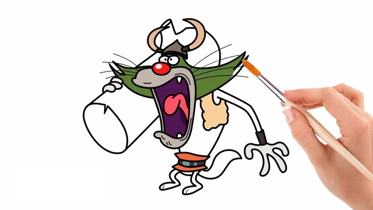 1280x720 oggy and the cockroaches jack coloring drawing pages videos