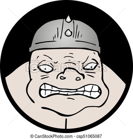 450x470 Creative Design Of Ogre Face Draw