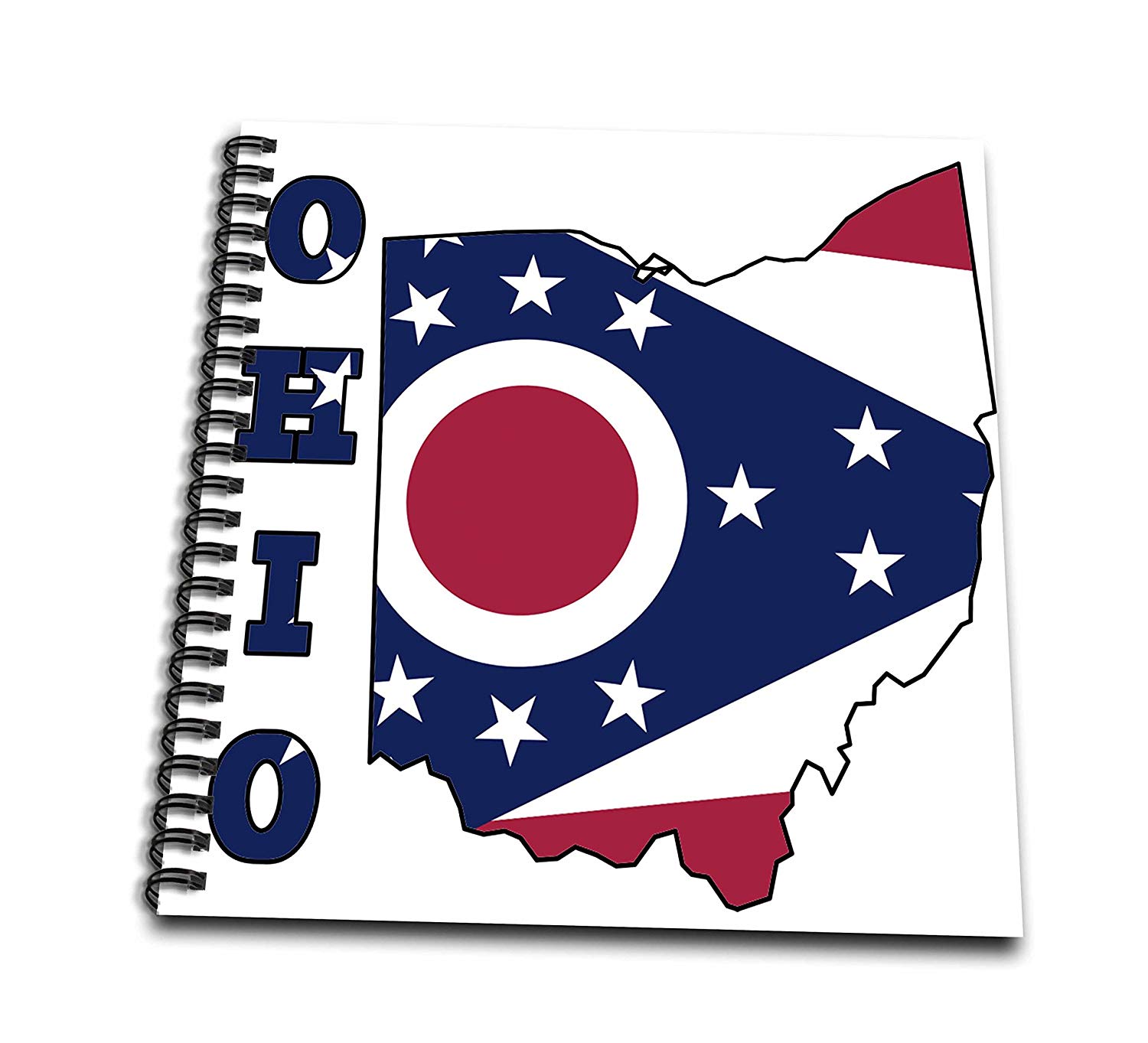 1500x1363 Db Ohio State Flag In The Outline Map
