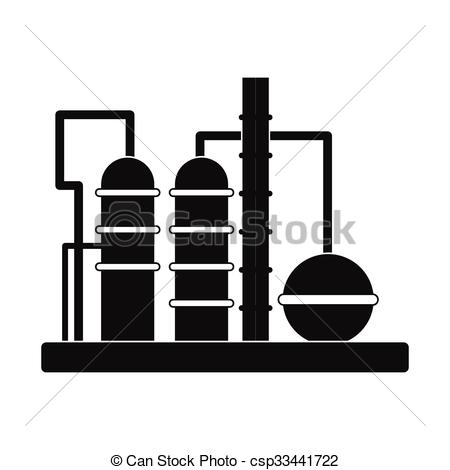 450x470 Oil Refinery Drawing