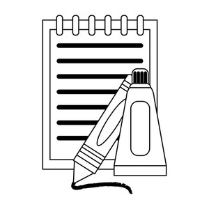 300x300 Drawing And Painting Crayol And Oil Paint Bottle With Paper Vector