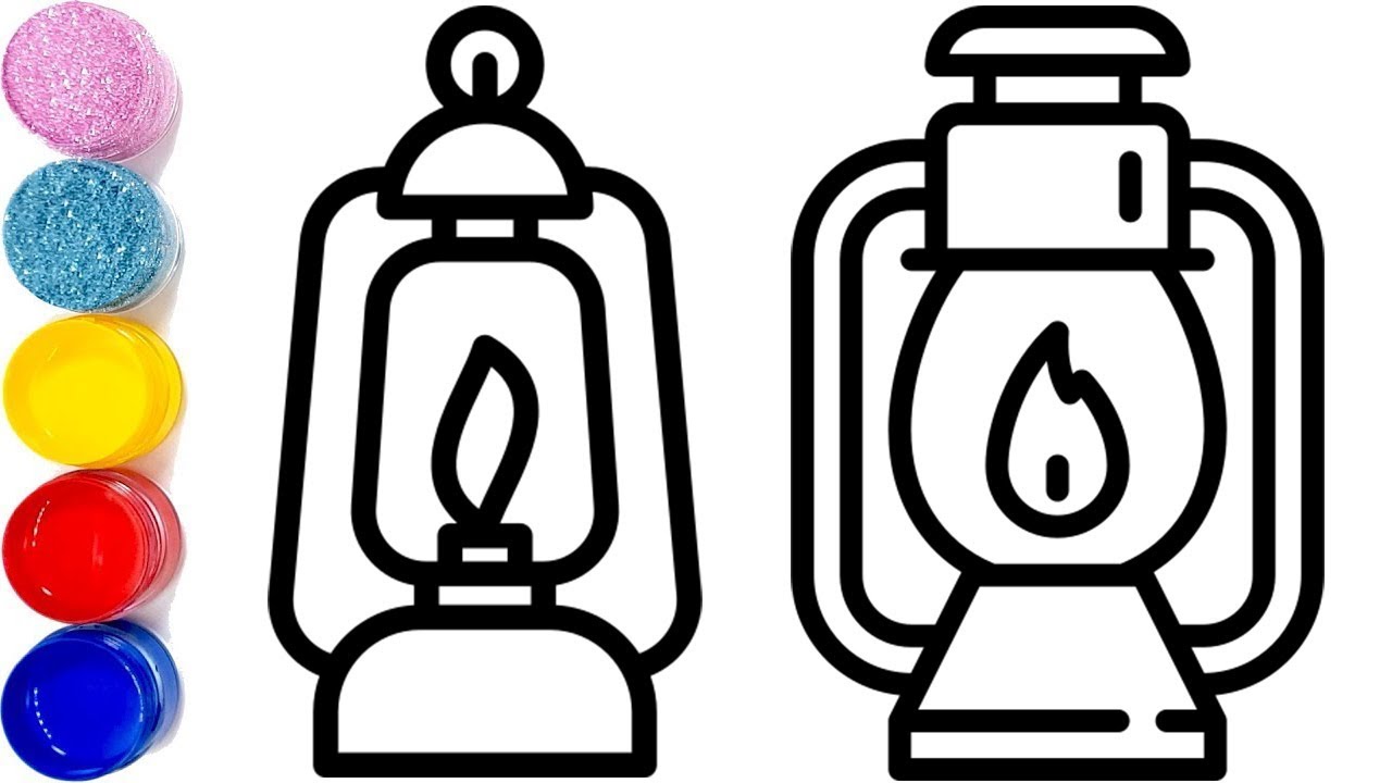 1280x720 Coloring Oil Lamps