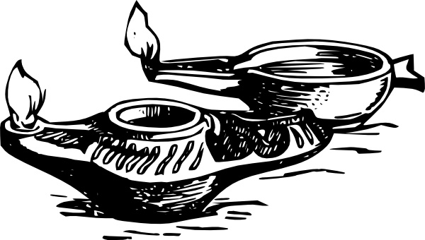 600x340 Small Antique Oil Lamp Clip Art Free Vector In Open Office Drawing