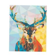 225x225 Colorful Deer Oil Painting