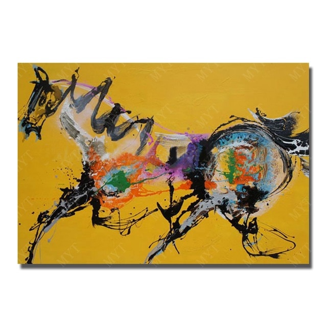 640x640 Skill Artist Painted Abstract Horse Painting Modern Wall Pictures