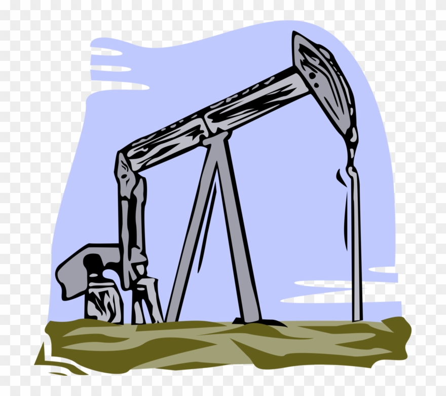 880x780 Vector Illustration Of Petroleum Industry Oil Well