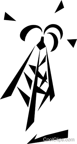 255x480 Oil Well Royalty Free Vector Clip Art Illustration