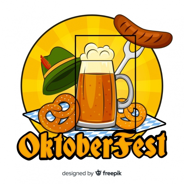 626x626 Free Download Lovely Hand Drawn Oktoberfest Composition