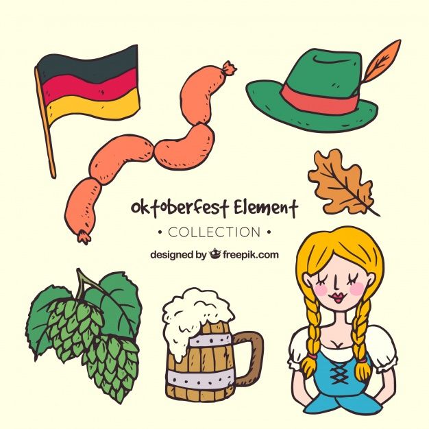 626x626 Traditional Drawing Of Oktoberfest Free Vector My Freepik