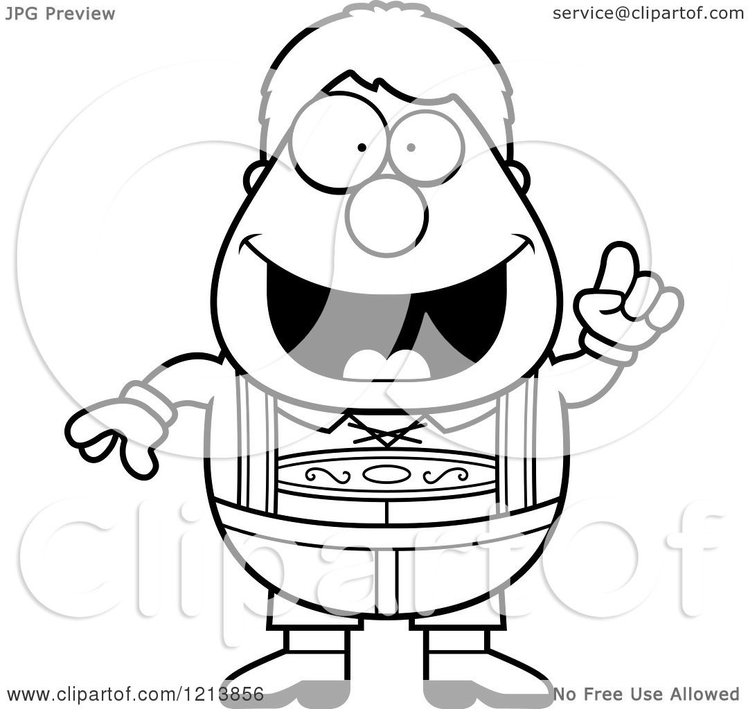 1080x1024 Cartoon Of A Black And White Smart Oktoberfest German Boy