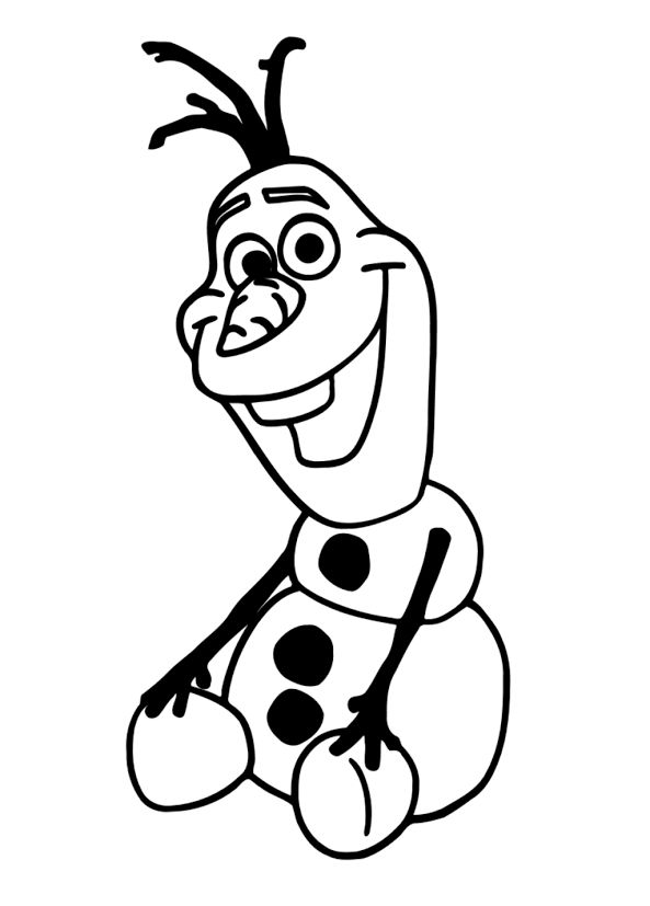 Olaf Cartoon Drawing