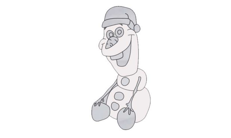 800x480 How To Draw Olaf Santa Claus