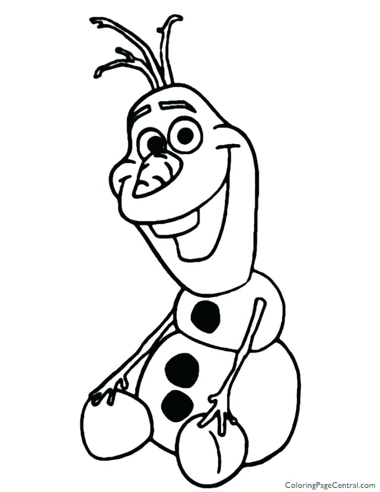 768x994 Olaf Coloring