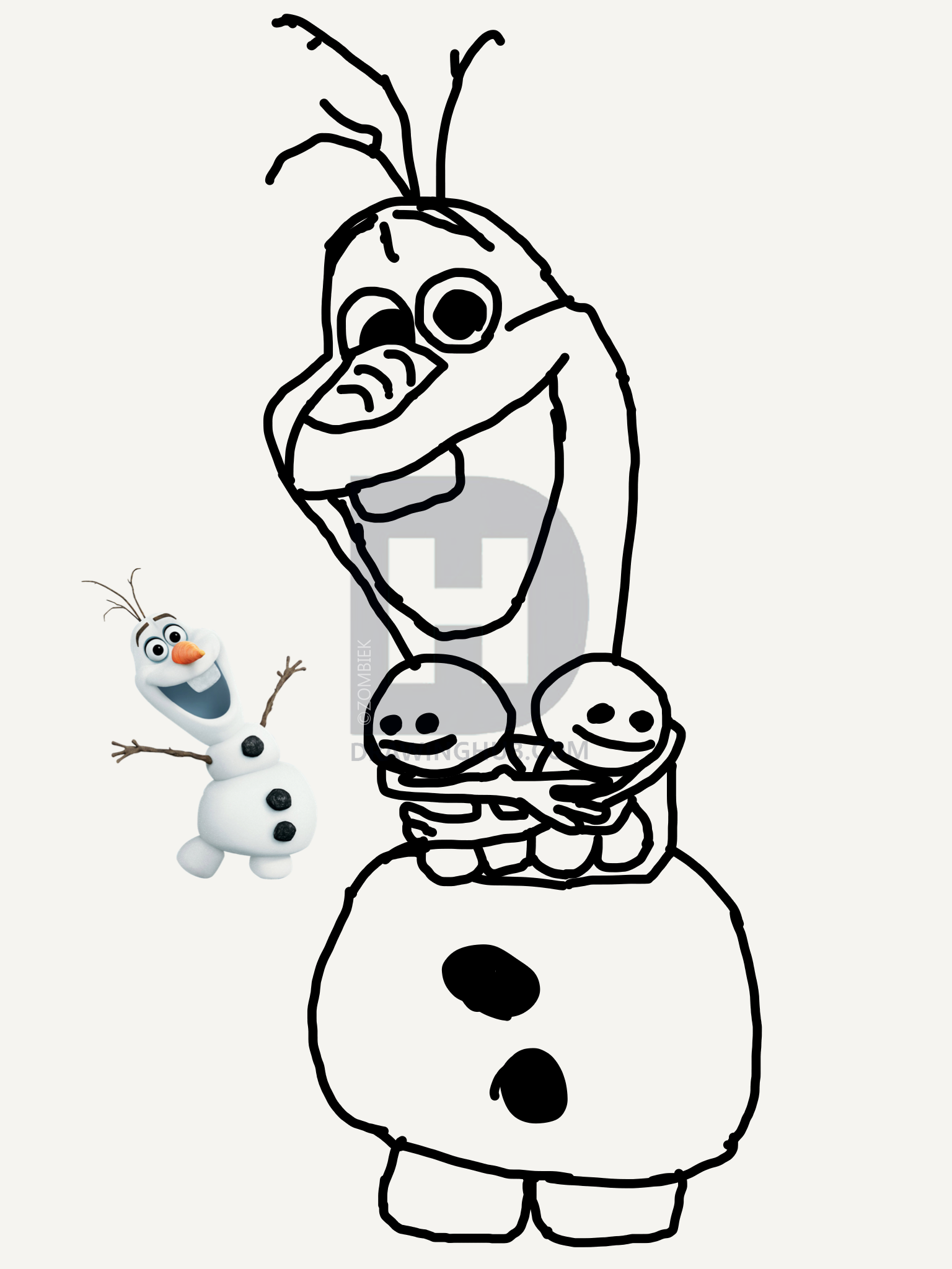 1536x2048 Olaf Drawing