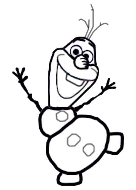 470x657 Drawing Olaf The Snowman Tutorial