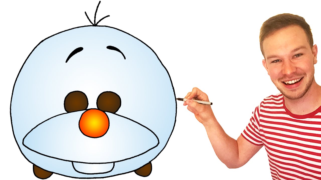 1280x720 Drawing Olaf From Frozen Disney Tsum Tsum Preview