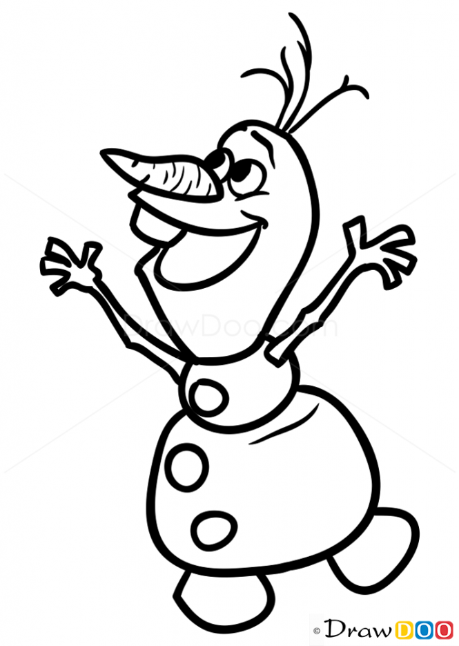 Olaf Frozen Drawing