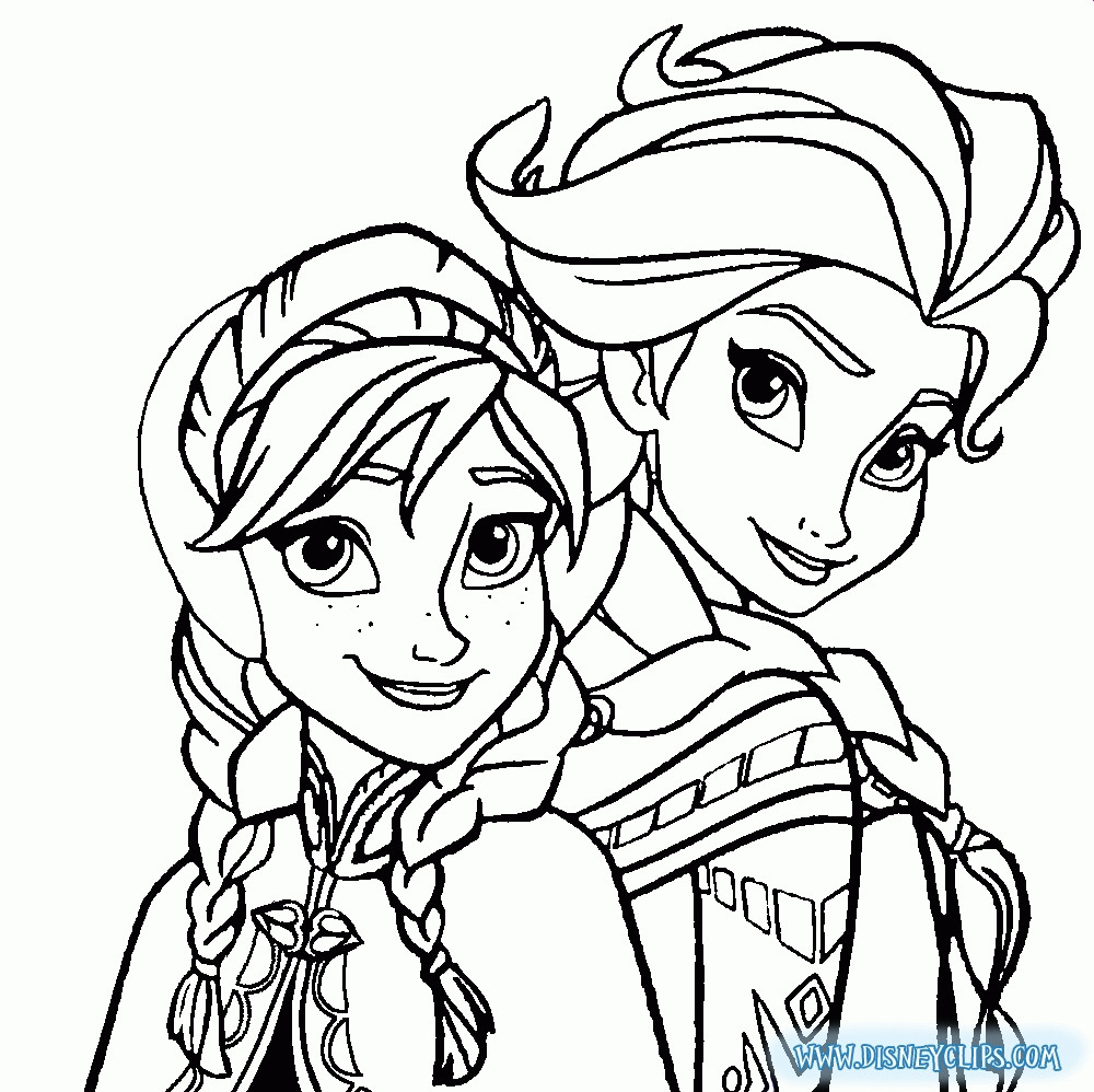 1000x998 Coloring Pages Of Elsa And Olaf Frozen Fever Princess Anna