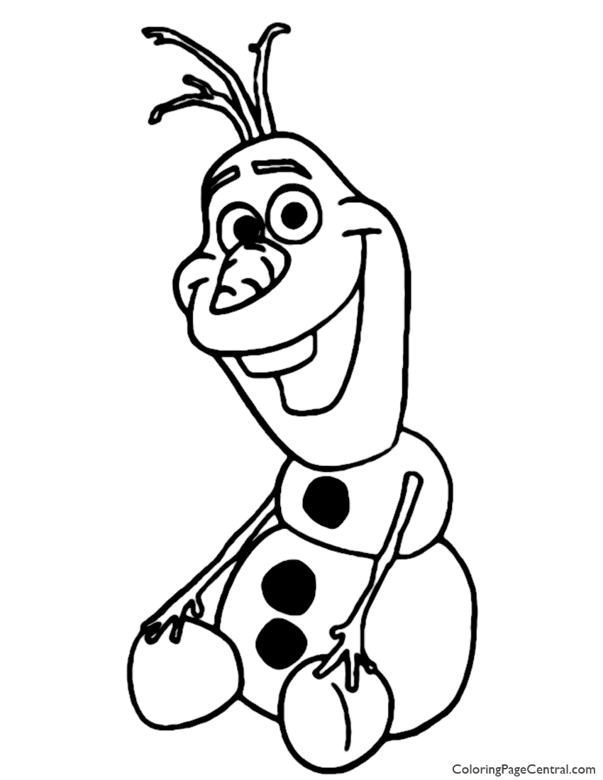 850x1100 Olaf Drawing Printable For Free Download