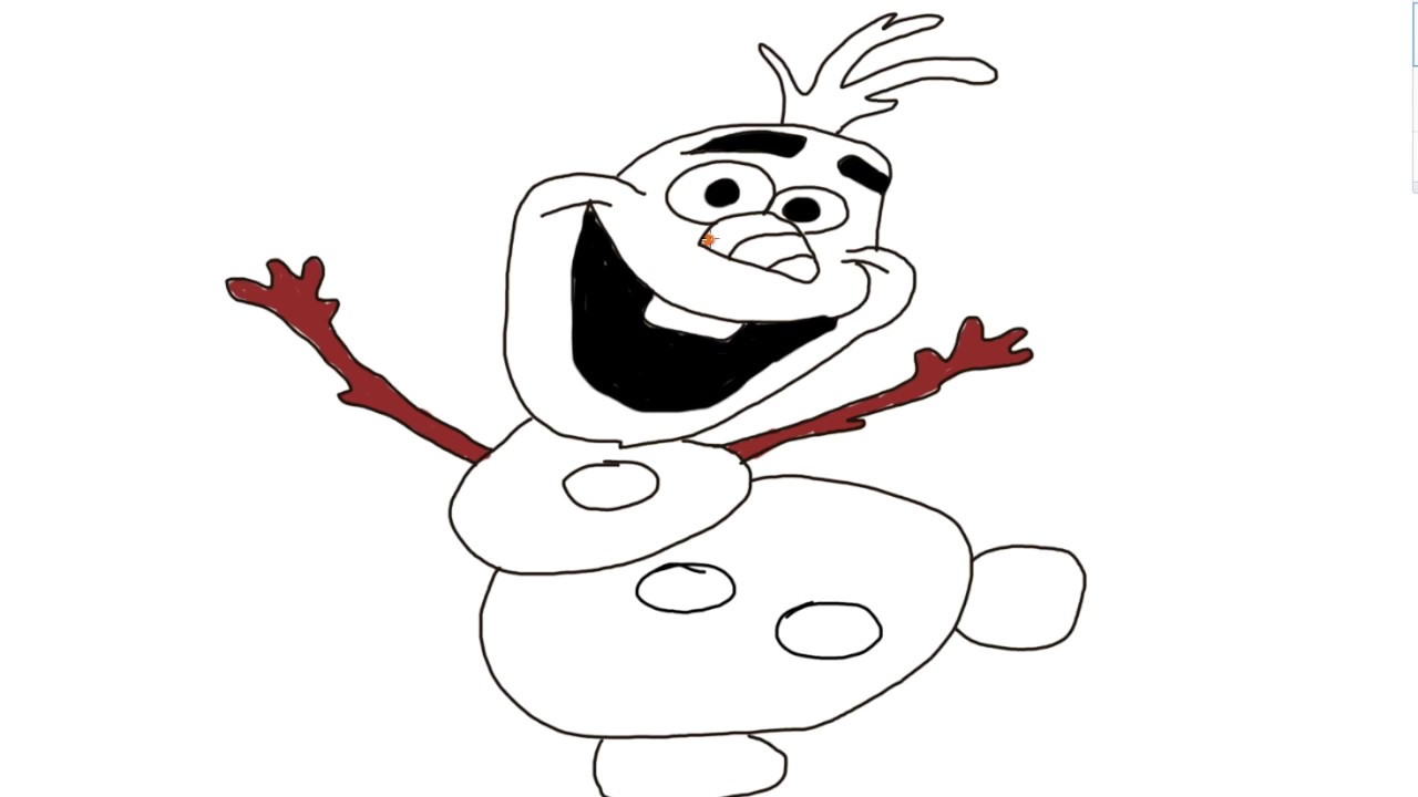 1280x720 Kids Drawing Olaf