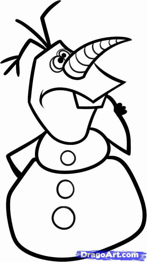 488x870 step how to draw olaf, olaf from frozen