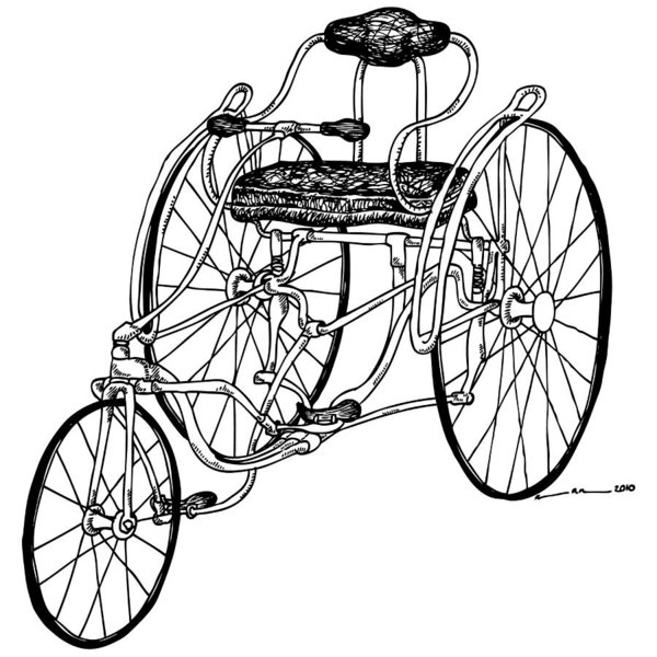 600x600 Old Bicycle Drawings Fine Art America