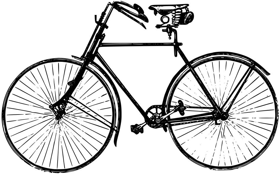 953x594 Old Fashioned Bike Clipart