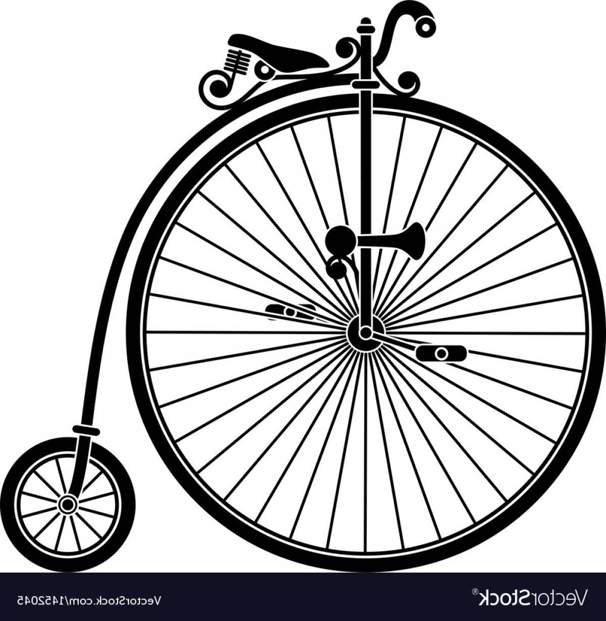 1200x1231 Penny Farthing Antique Vintage Bicycle Vector Lazttweet