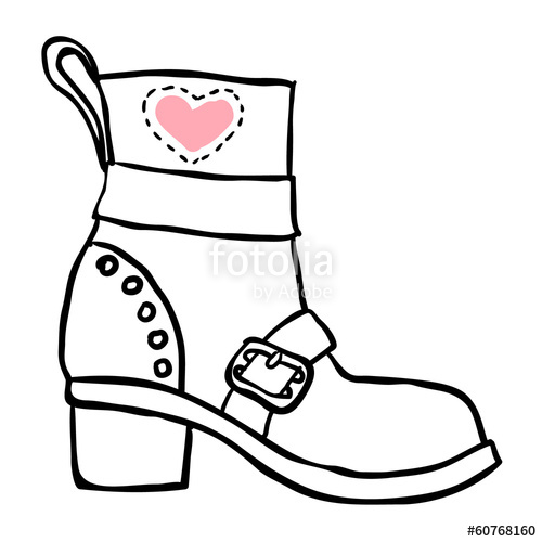 500x500 Old Boot Vector Sketch Stock Image And Royalty Free Vector