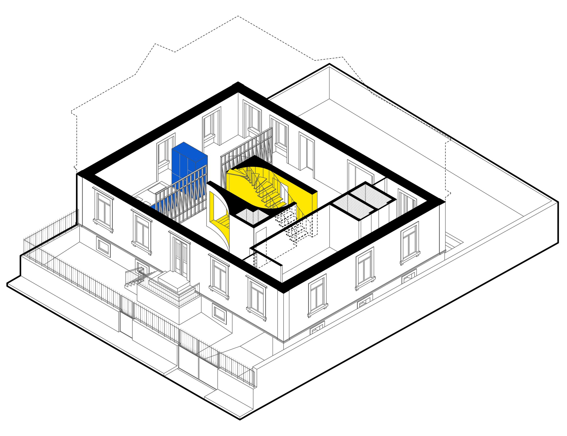 2364x1821 aurora aquitectos turns portuguese family home into brightly hued