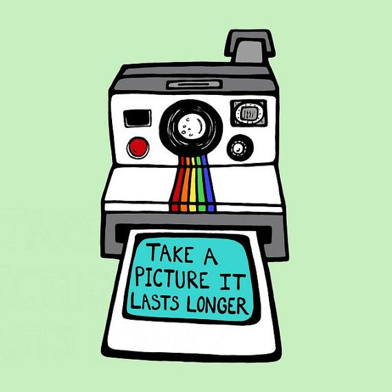 570x570 retro polaroid camera print