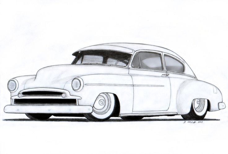 Old Car Drawing
