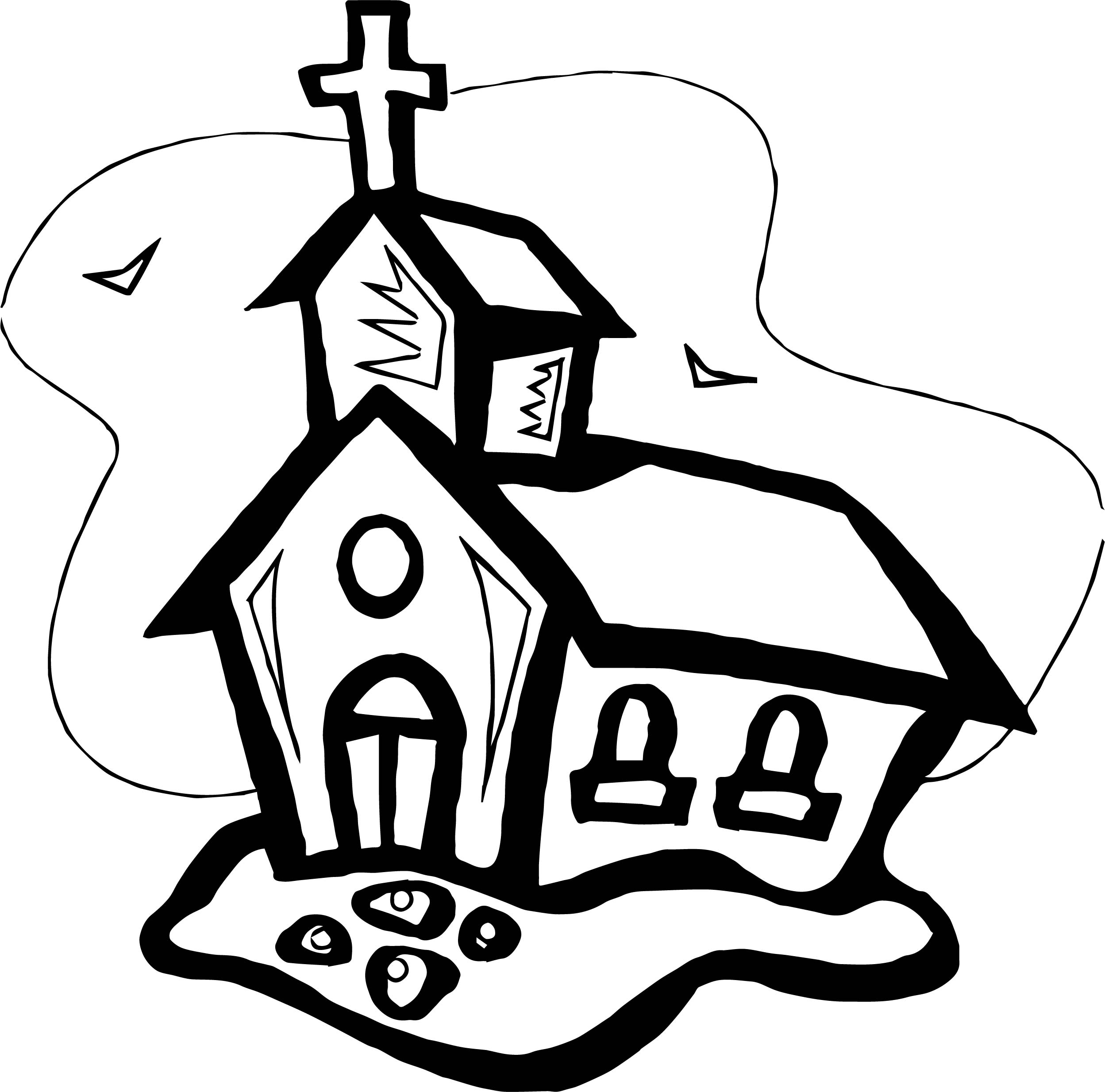 2497x2468 All Old Church Coloring