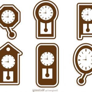 300x300 old clock drawing colored outline vector geekchicpro