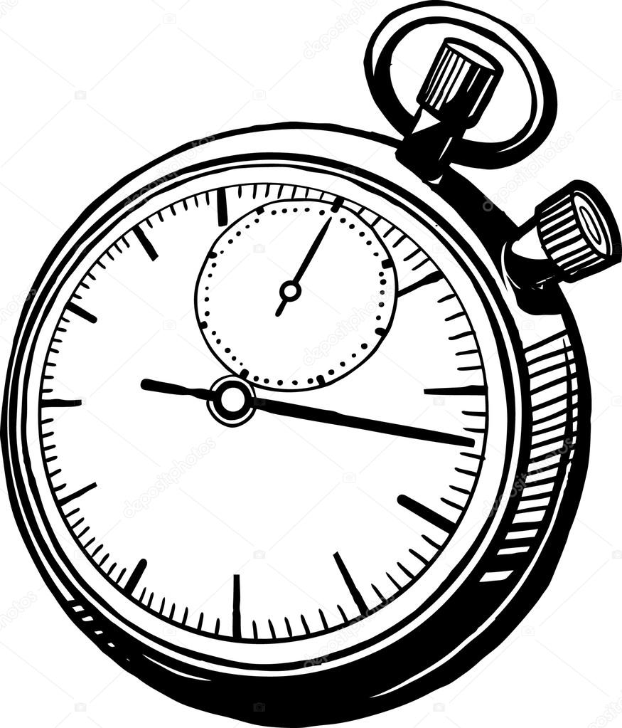 875x1023 Timepiece Drawing Old Hand For Free Download