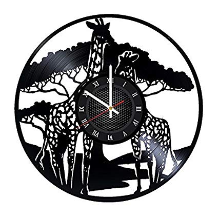 425x425 Ma Va African Giraffes Animal Design Vinyl Record Wall