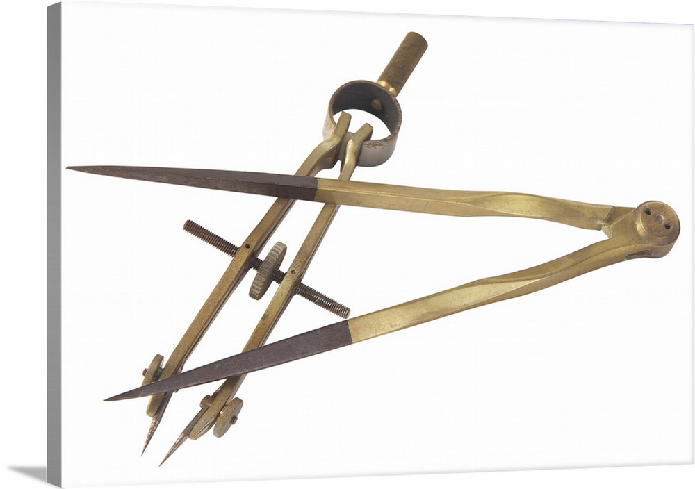 1000x704 Old Fashioned Drawing Compass Wall Art, Canvas Prints, Framed