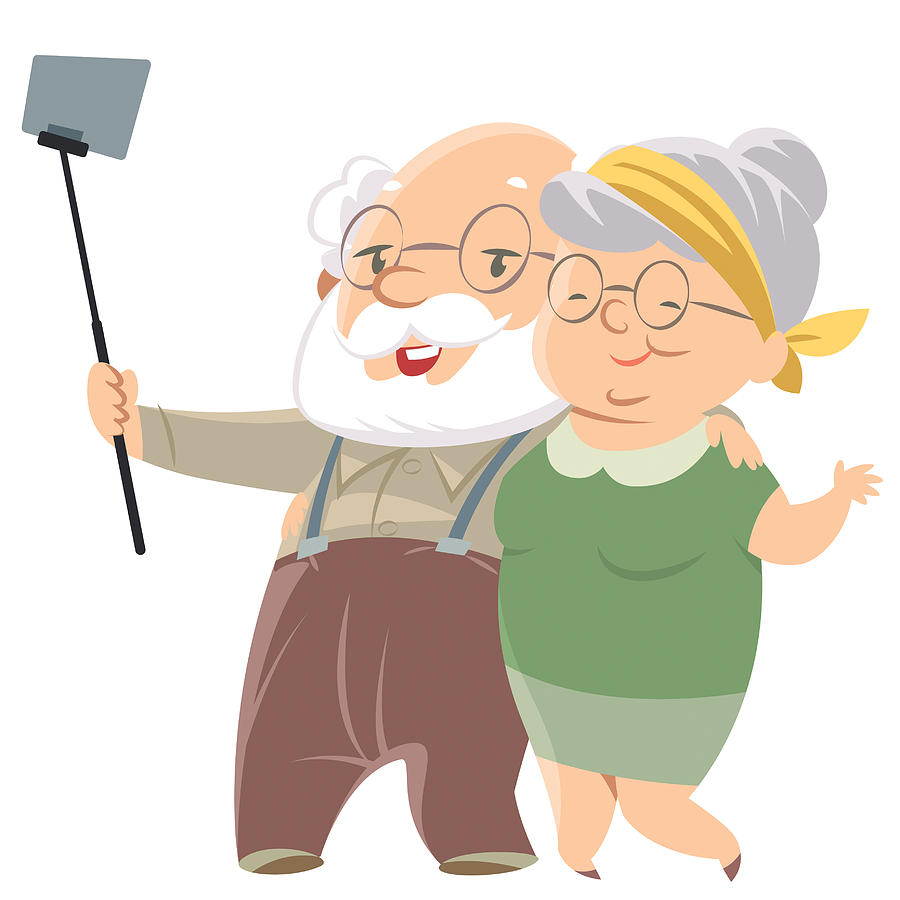 Old Couple Drawing | Free download on ClipArtMag