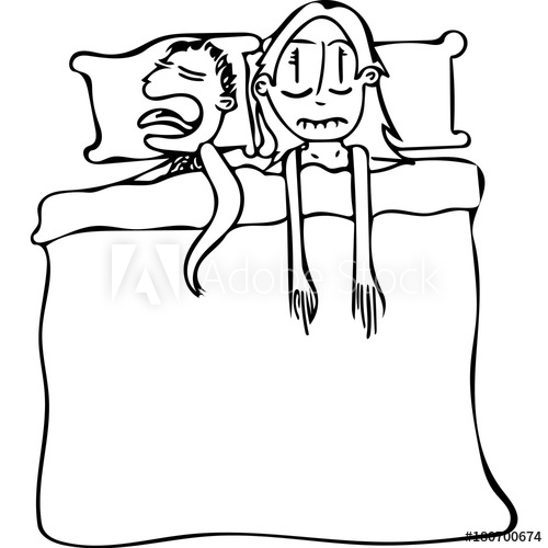 500x500 Old Couple Sleeps In A Double Bed