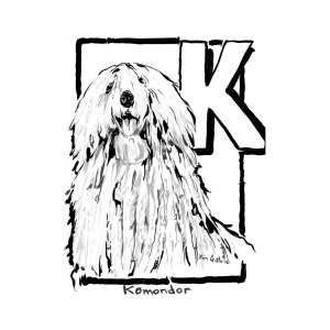 300x300 Dog Drawing Komondor Painting