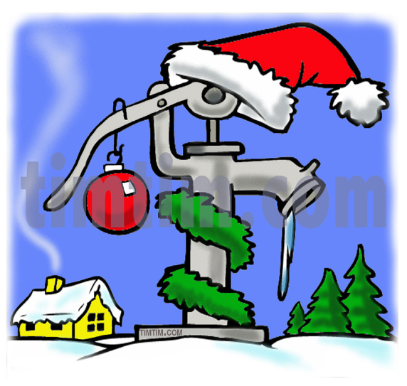 572x543 Free Drawing Of A Christmas Pump From The Category Christmas