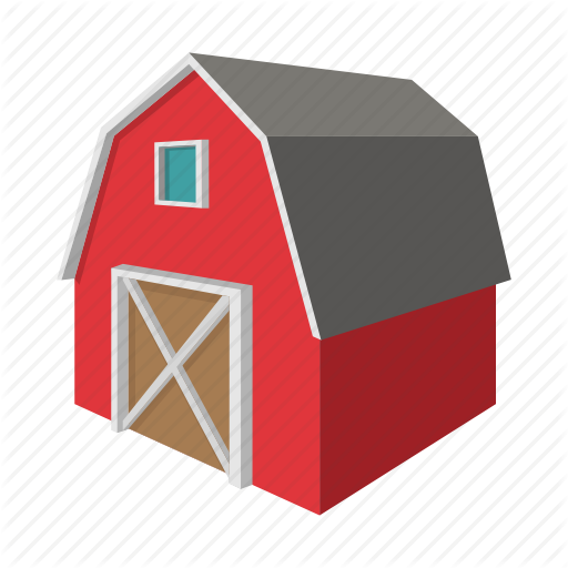 512x512 Art, Barn, Building, Cartoon, Drawing, Farm, Graphic Icon