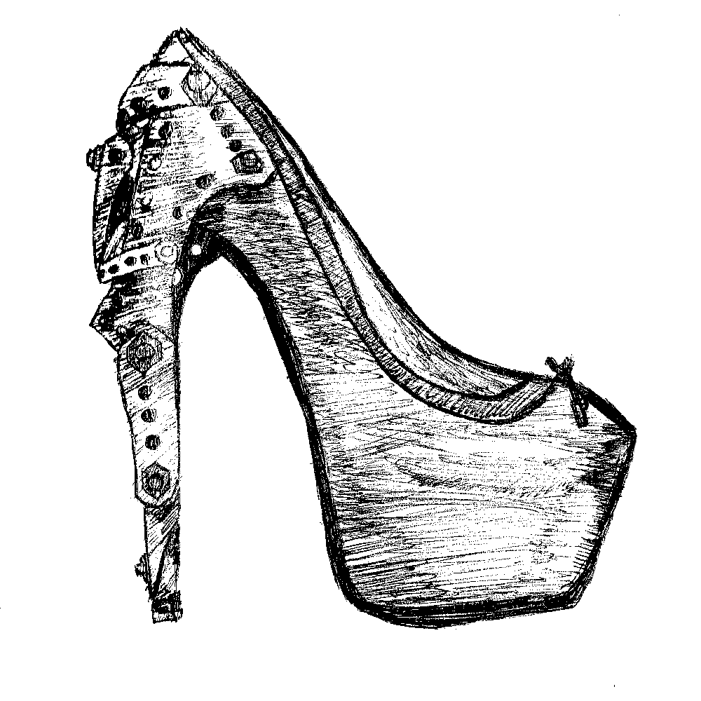 1000x1000 Collection Of Free Heels Drawing Old Fashioned Download On Ui Ex