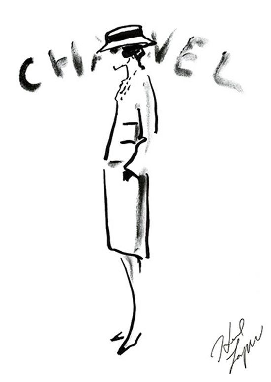 550x774 Chanel Fashion Drawing