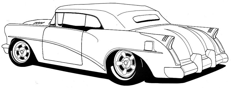 940x358 Line Drawing Of Old Cars Hot Rods Sacramentoclassic Carsmuscle