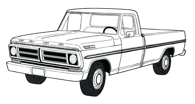 800x426 Dodge Ram Coloring Pages Old Truck Line Drawing Pickup Google