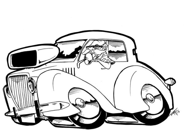 600x438 Ford Truck Drawings Fine Art America