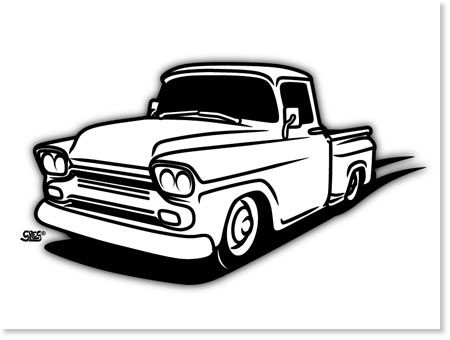 450x340 Chevy Truck Drawings Sketch Coloring