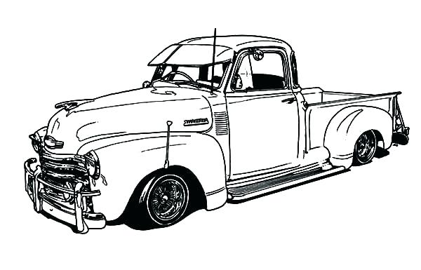 Old Ford Truck Drawing | Free download on ClipArtMag