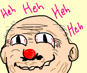 300x250 Old Guy With Red Nose Giggling